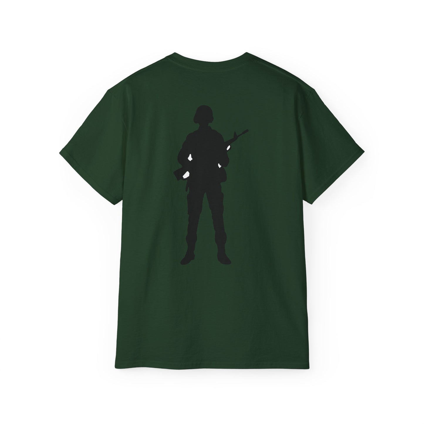 Unisex Ultra Cotton Tee - Army - Soldier - Silhouette X 300