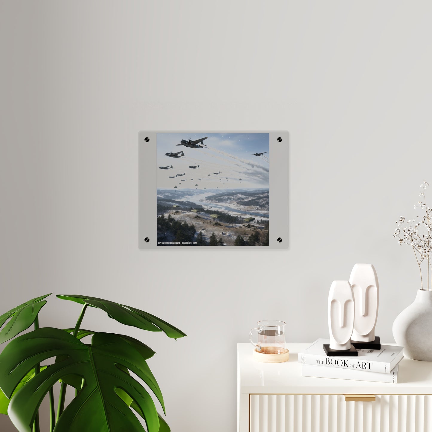 Acrylic Wall Art Panel - Operation Tomahawk - 187th Regimental Combat Team