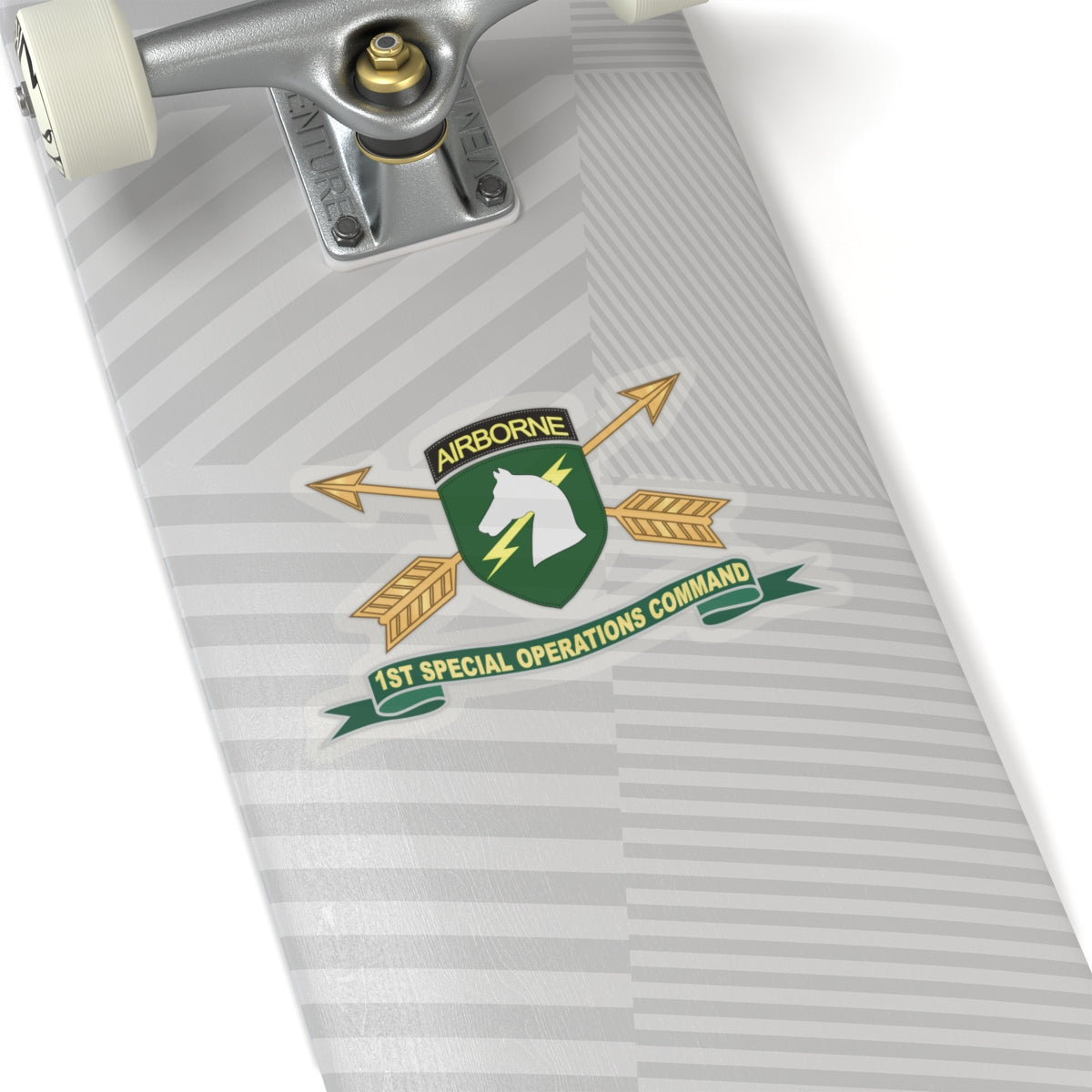 Kiss-Cut Stickers - 1st Special Operations Command (SOCOM) - SSI w Br - Ribbon X 300