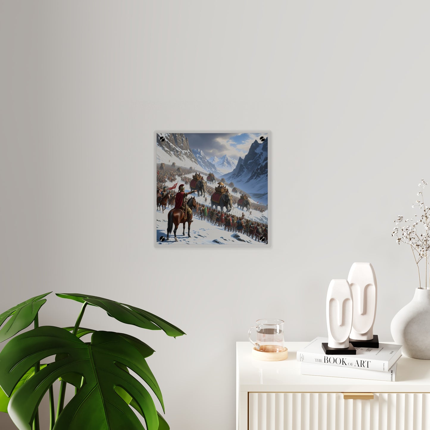 Acrylic Wall Art Panel - Hannibal Crossing the Alps to Atttack Rome