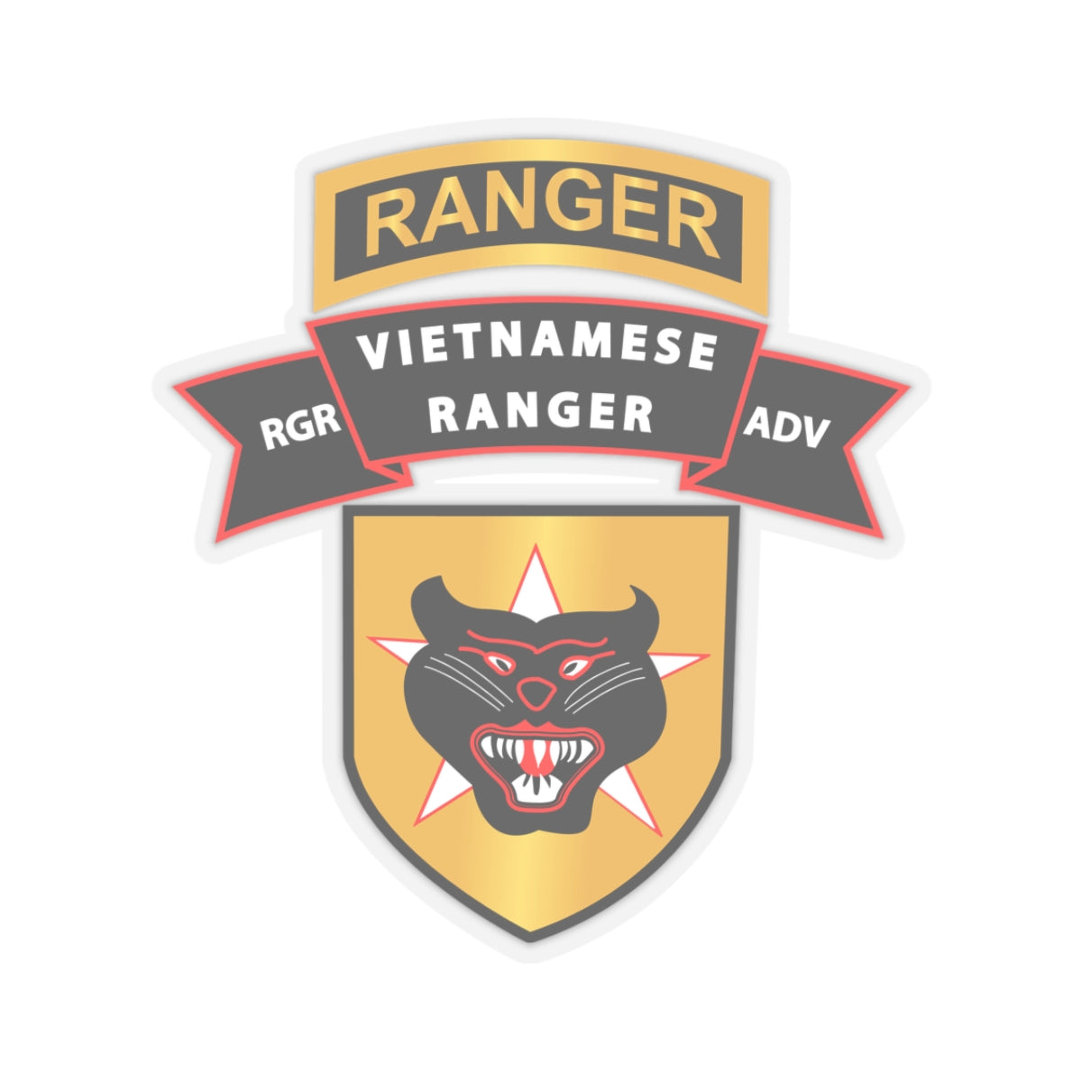 Kiss-Cut Stickers - SOF - SSI - Vietnamese Ranger Advisor X 300