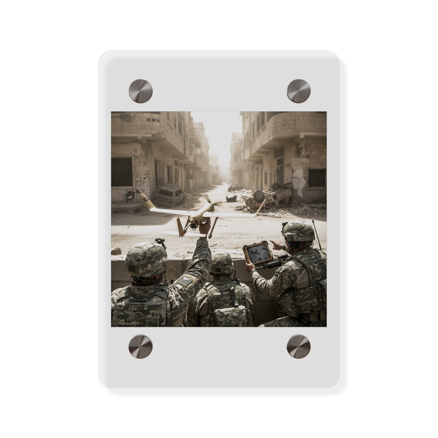 Acrylic Wall Art Panel - UAV Raven in Iraq war