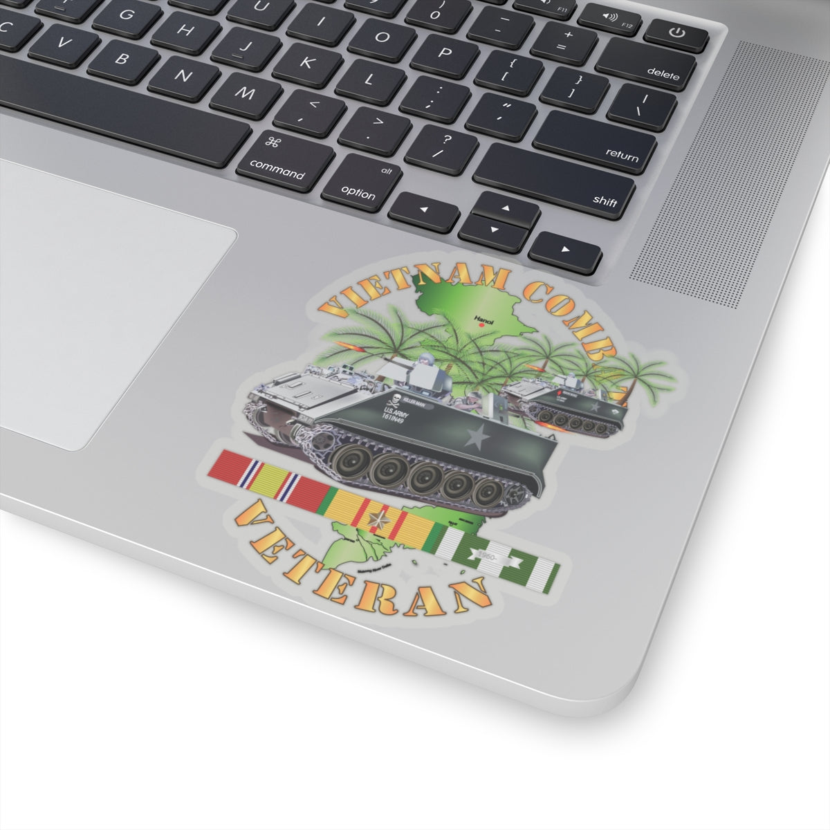 Kiss-Cut Stickers - Vietnam Combat Vet - w APCs