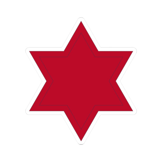 Kiss-Cut Stickers - SSI - 6th Infantry Division wo Txt X 300