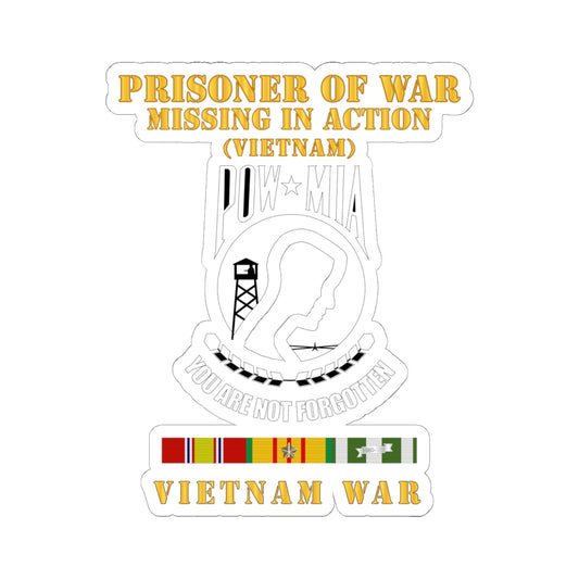 Kiss-Cut Stickers - POW - MIA - VIetnam w VN SVC
