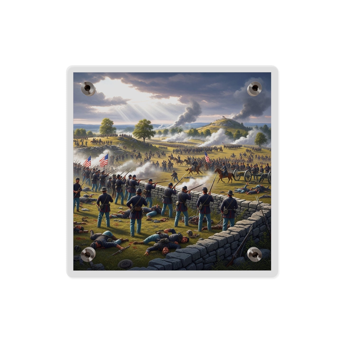 Acrylic Wall Art Panel - Battle of Gettysburg