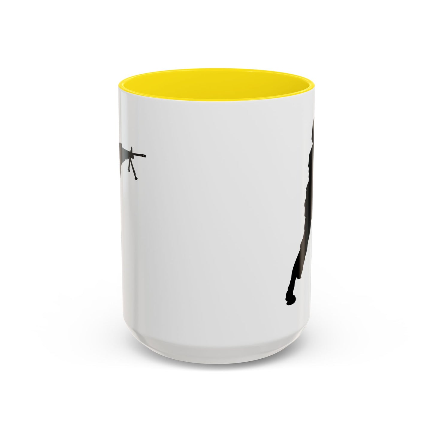 Accent Coffee Mug (11oz & 15oz) - Army - Soldier - MG Assault - Silhouette X 300