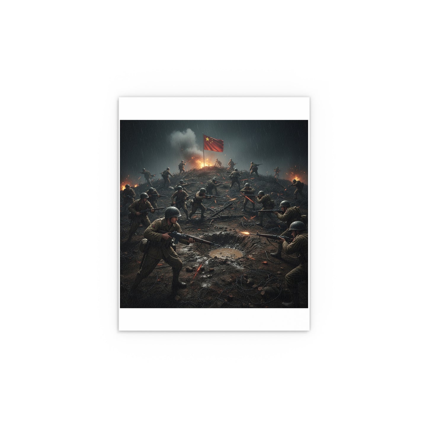Indoor and Outdoor Silk Posters - PorkChop Hill - Korean War