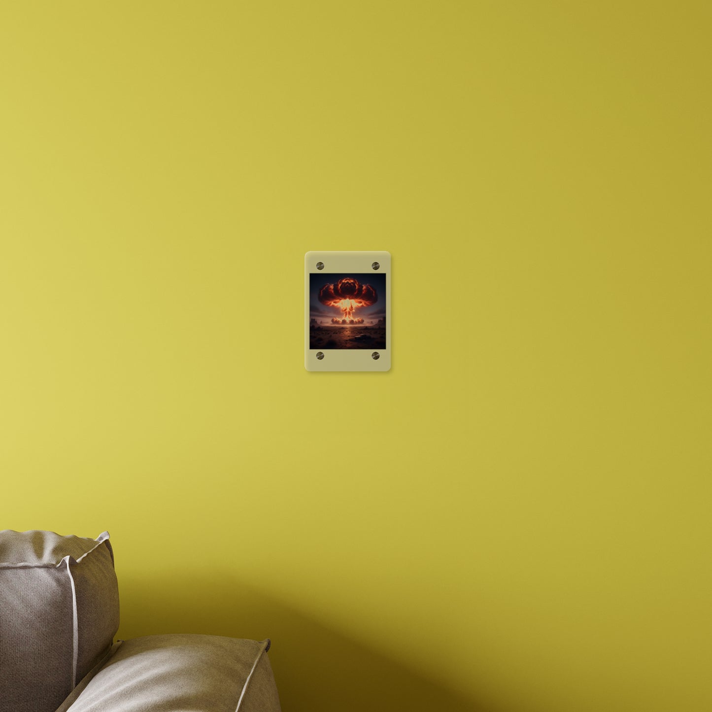 Acrylic Wall Art Panel - Atomic Blast in the desert