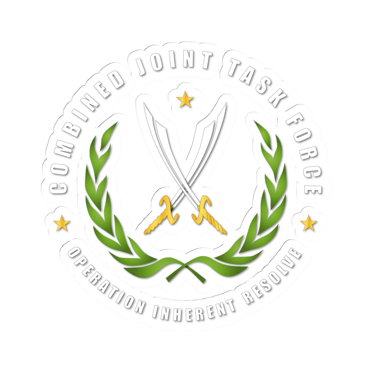 Kiss-Cut Stickers - JTF - Joint Task Force - Operation Inherent Resolve wo Bkgrd