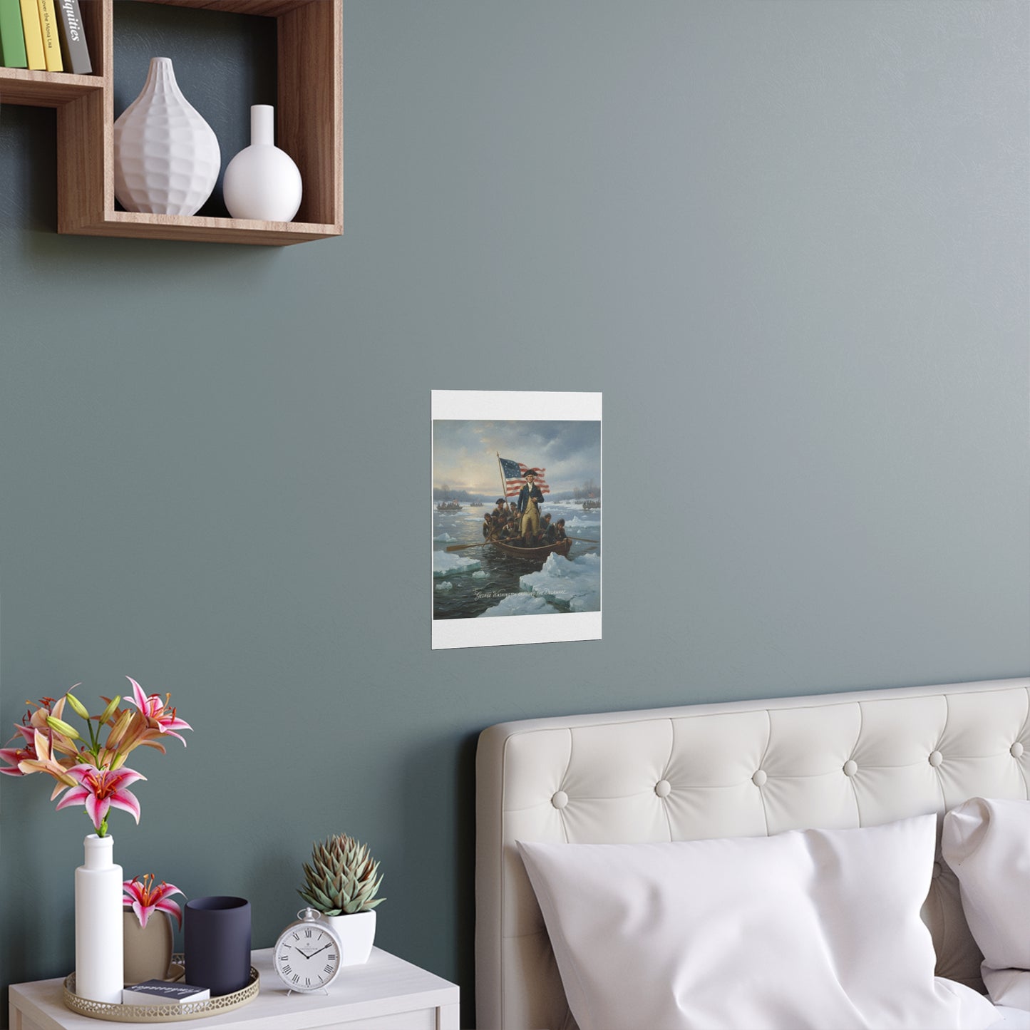 Indoor and Outdoor Silk Posters - Washington Crossing the Delaware duing the Revolutionary War