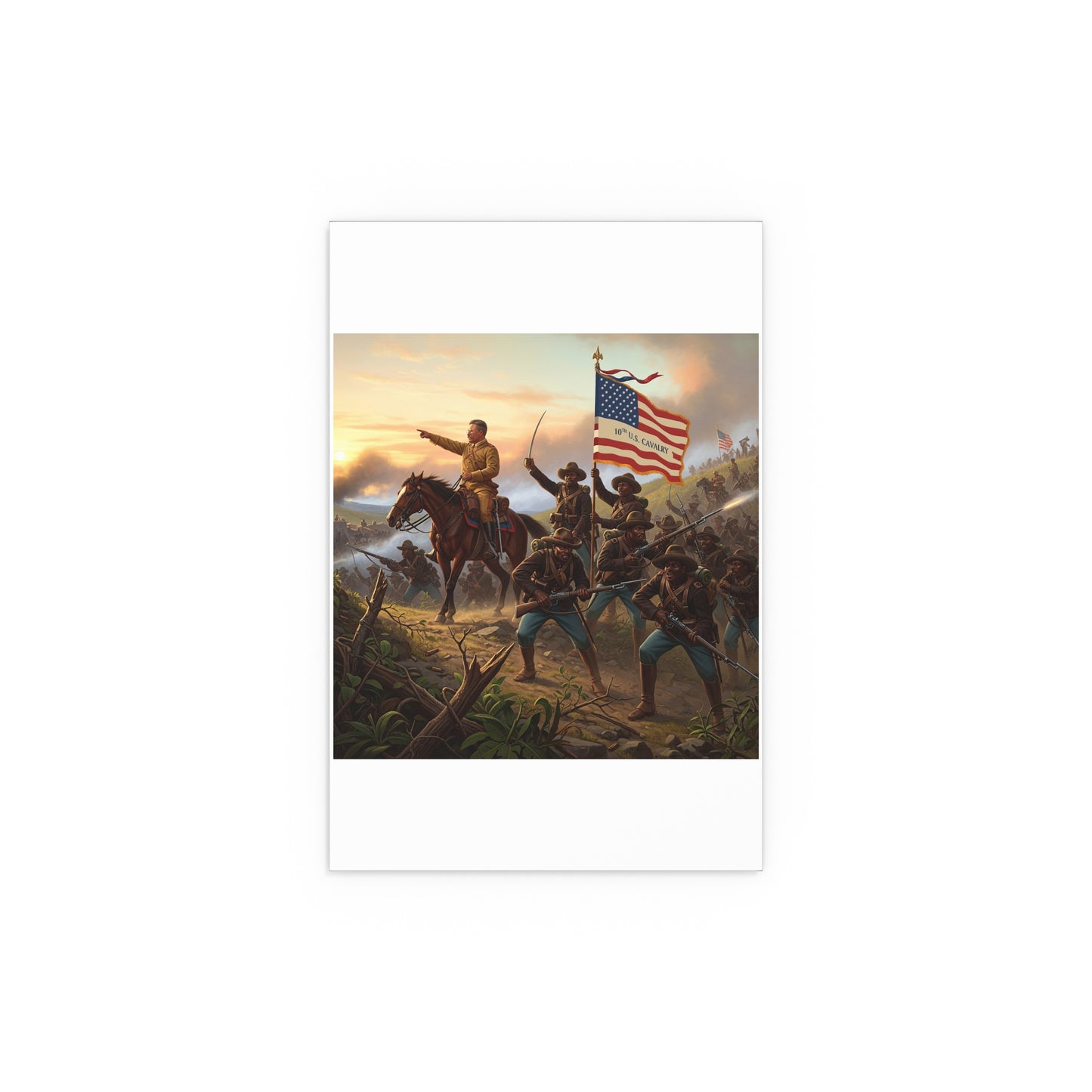 Indoor and Outdoor Silk Posters - Charge up JanJuan Hill