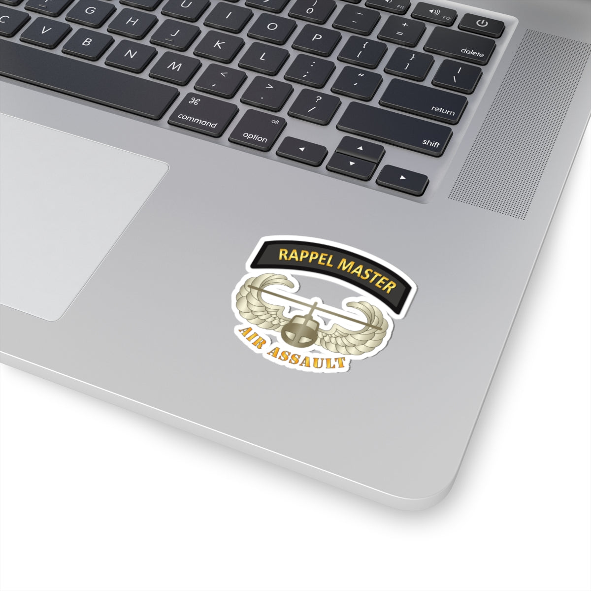 Kiss-Cut Stickers - Rappel Master Tab w Air Assault Badge