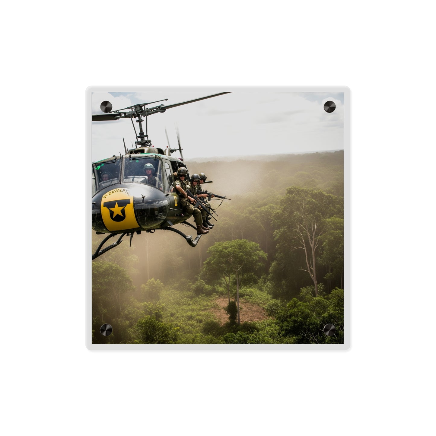 Acrylic Wall Art Panel - 1st Cavalry Division - Air Assault - Vietnam