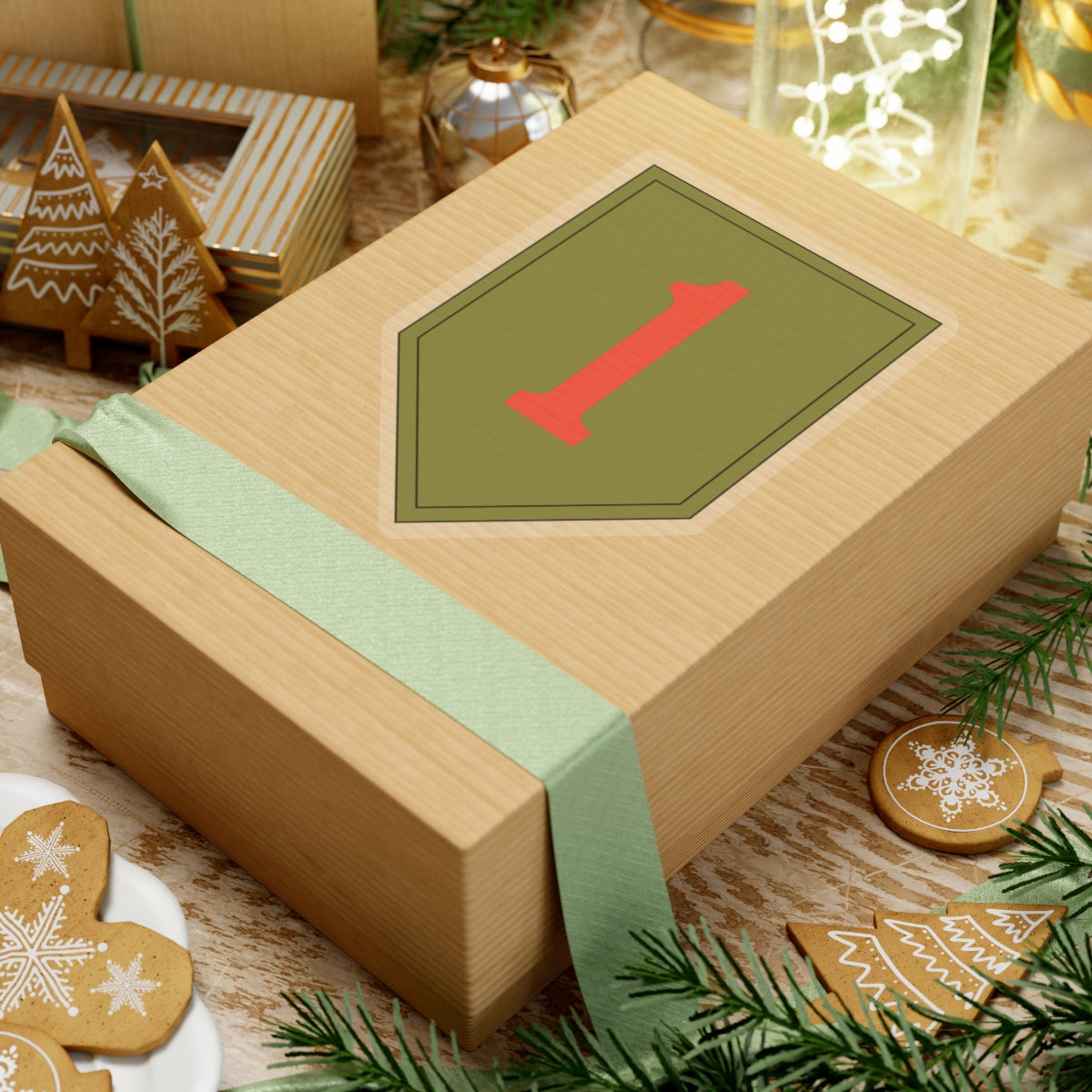 Kiss-Cut Stickers - SSI - 1st Infantry Division wo Txt X 300