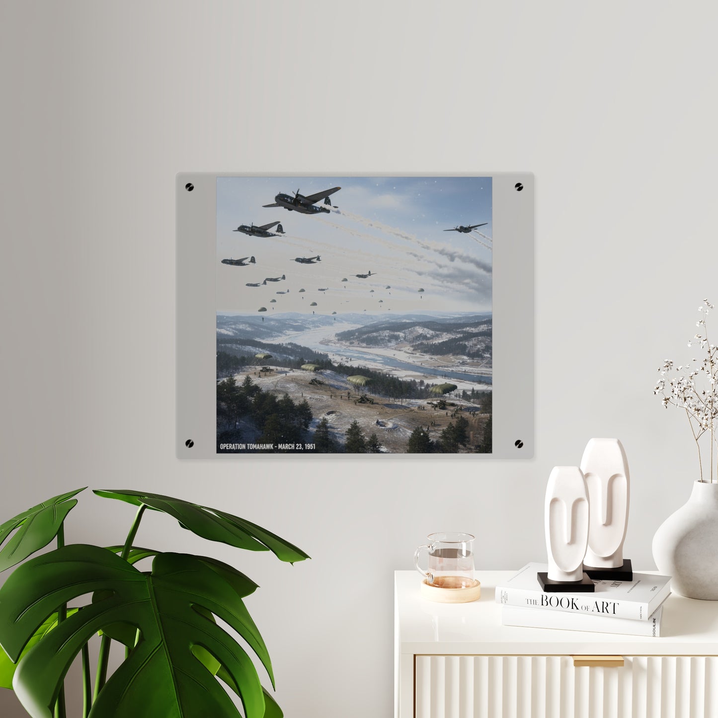 Acrylic Wall Art Panel - Operation Tomahawk - 187th Regimental Combat Team