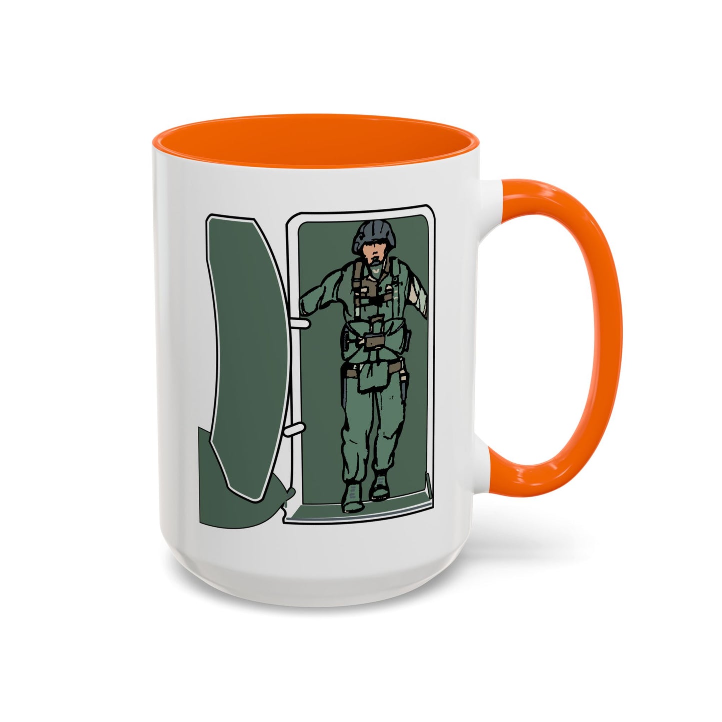 Accent Coffee Mug (11oz & 15oz) - Airborne - JM Door Check X 300