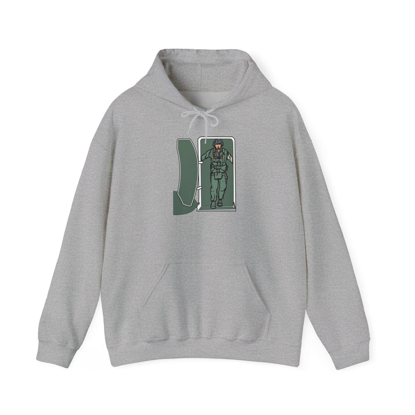 Unisex Heavy Blend Hooded Sweatshirt - Airborne - JM Door Check X 300