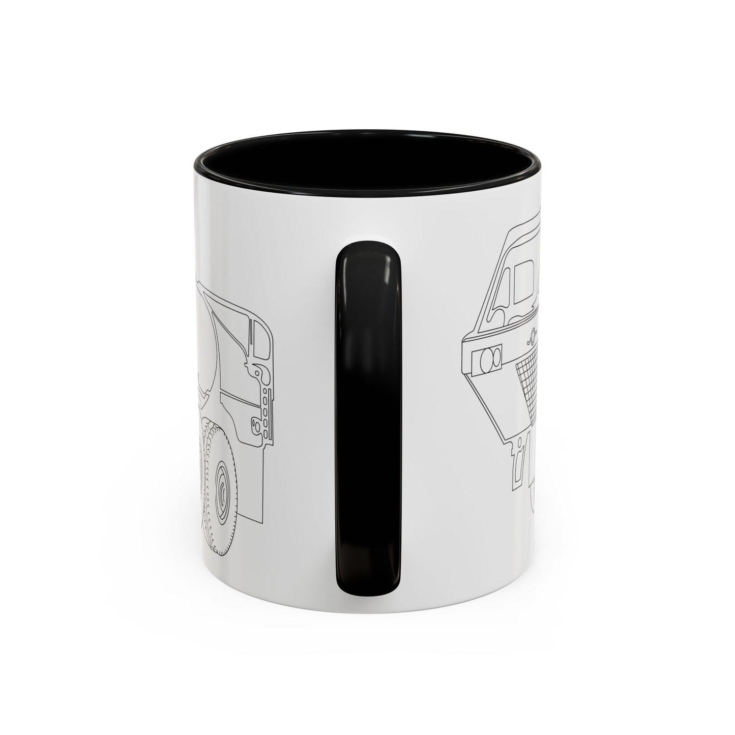 Accent Coffee Mug (11oz & 15oz) - Vehicle - Fuel Truck - Front Left Oblique X 300
