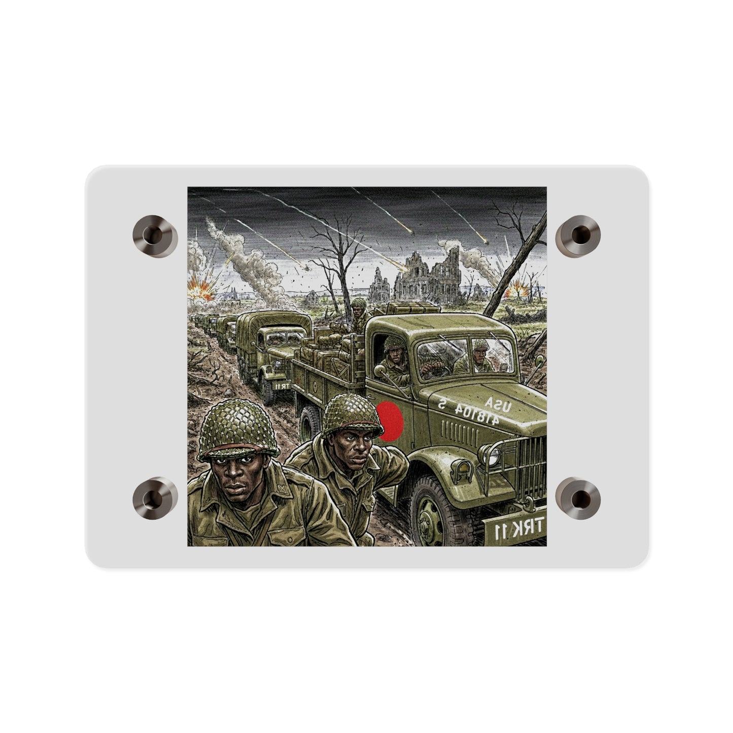 Acrylic Wall Art Panel - RedBall Express w RB