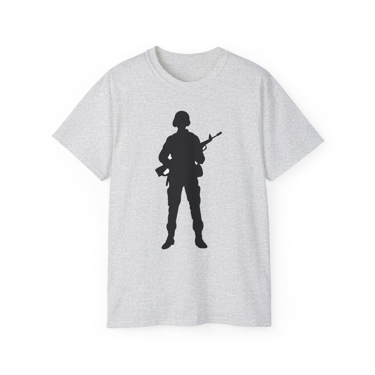 Unisex Ultra Cotton Tee - Army - Soldier - Silhouette X 300