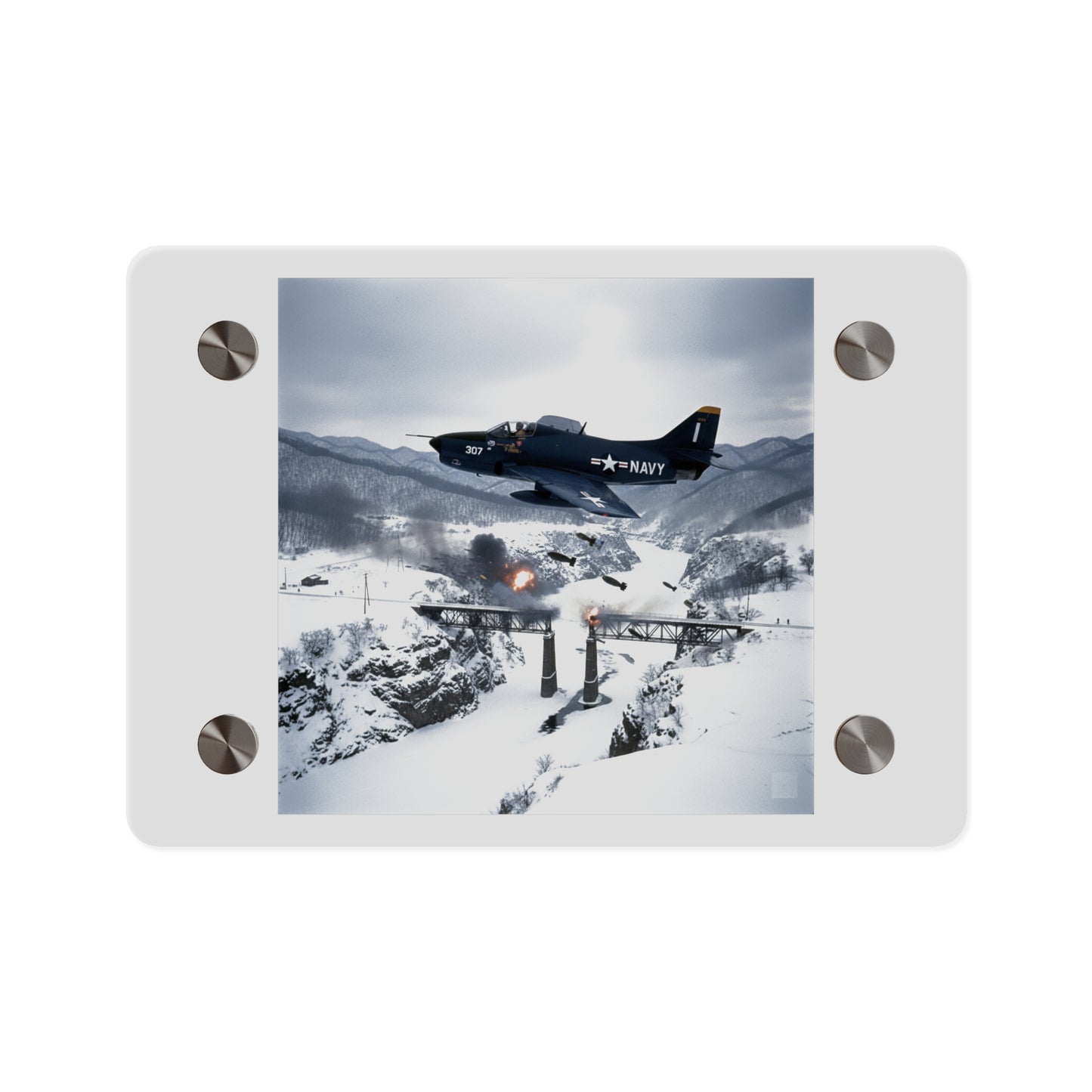 Acrylic Wall Art Panel - Attack at Majon-ni and Samdong-ni during Korean War