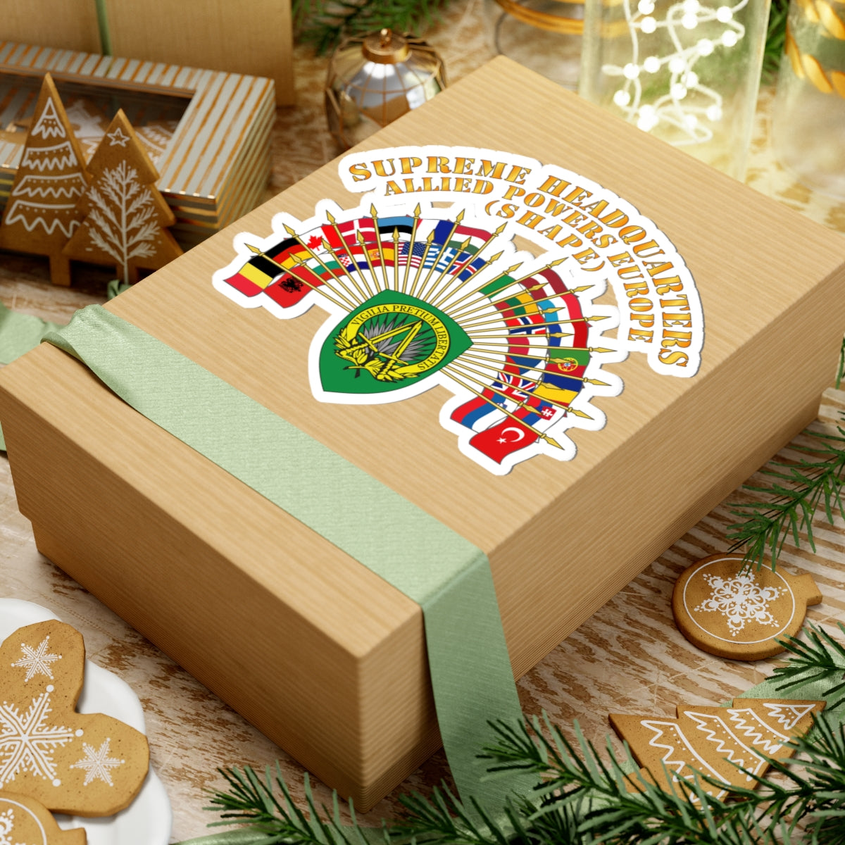 Kiss-Cut Stickers - COA - Supreme Headquarters Allied Powers Europe X 300