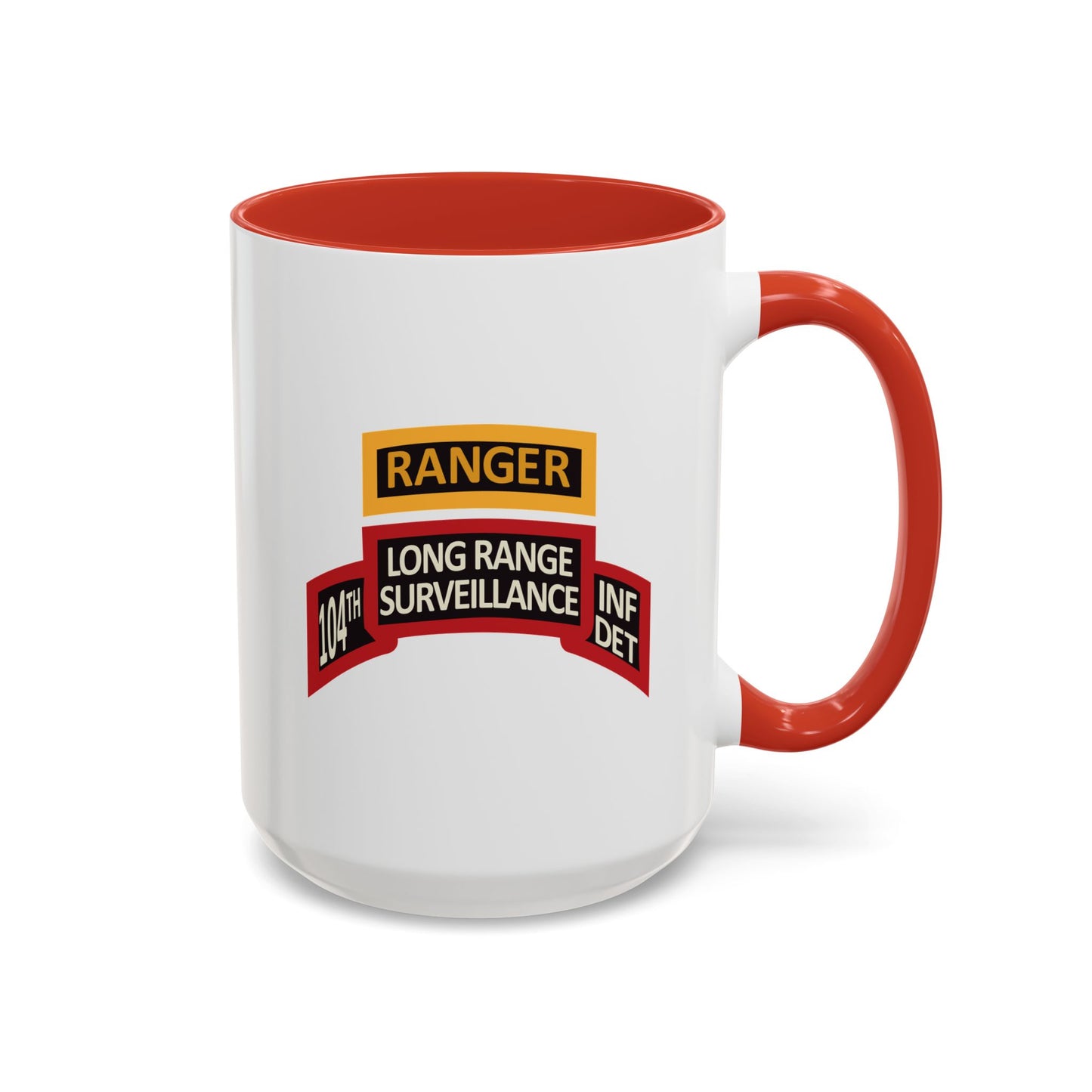 Accent Coffee Mug 15oz - LRS - 10th Inf Det - Ranger Tab