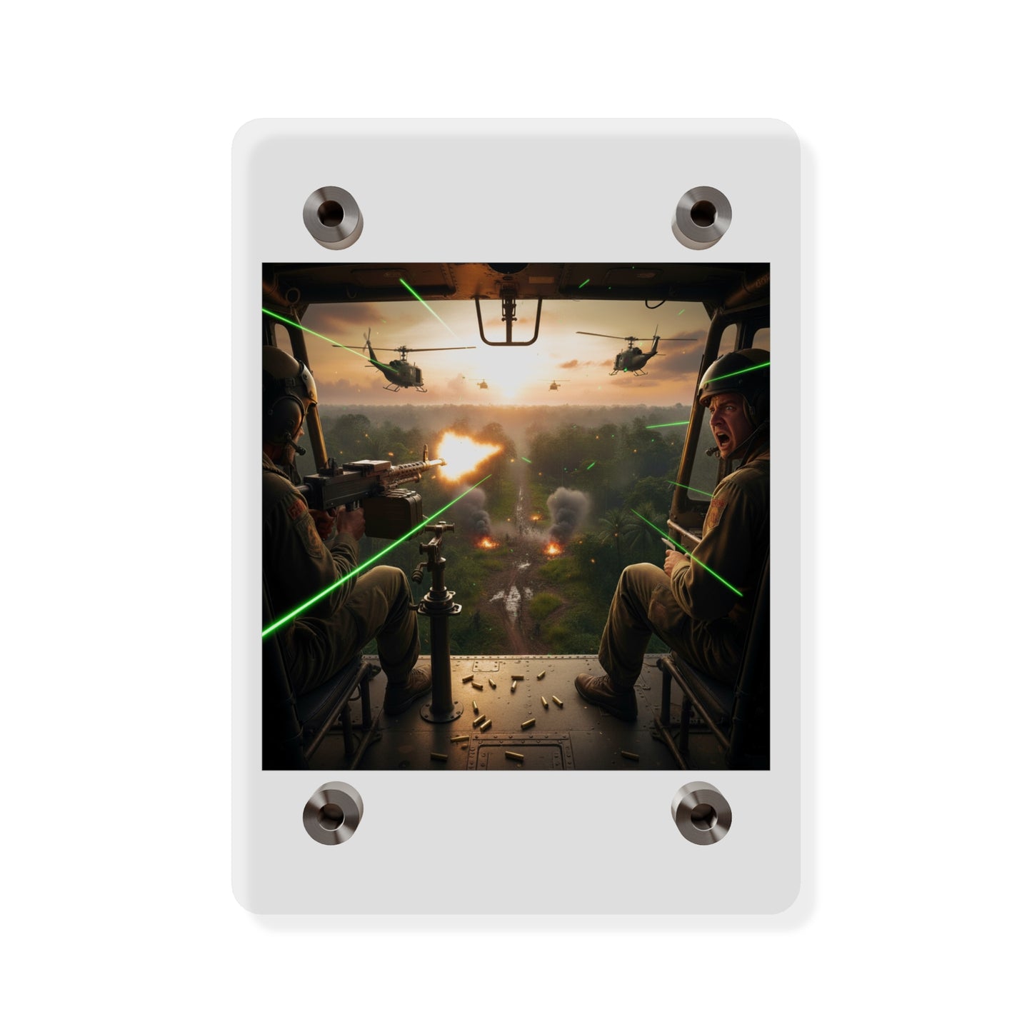 Acrylic Wall Art Panel - VIetnam Hot LZ from Side Door