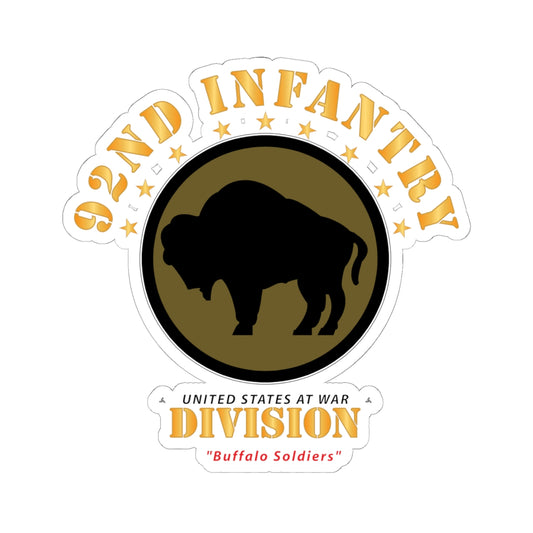Kiss-Cut Stickers - 92nd Infantry Division - Buffalo Soldiers