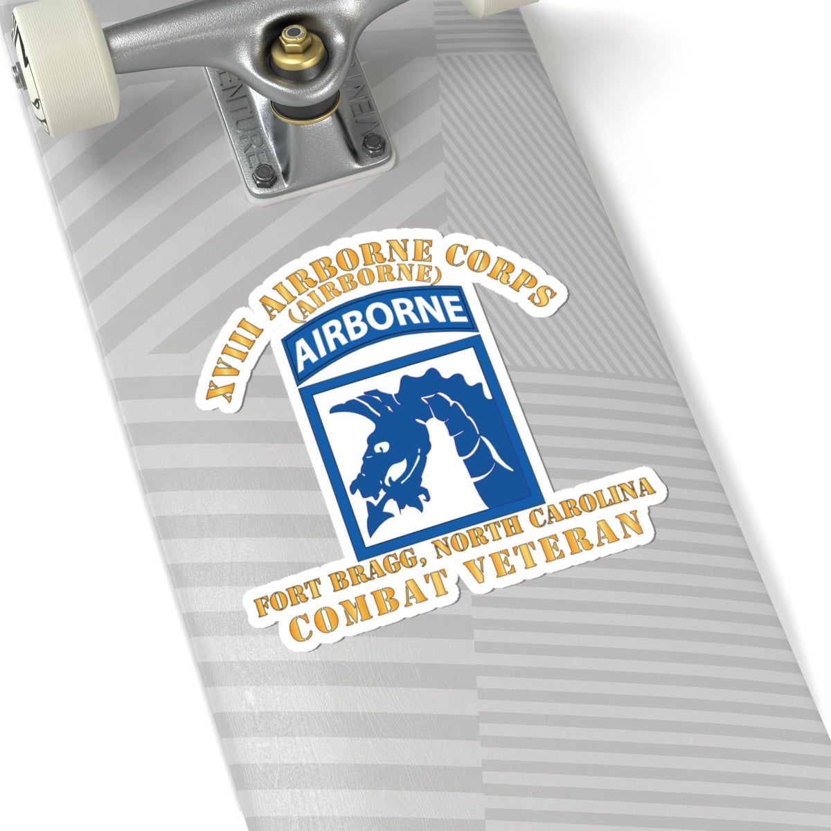 Kiss-Cut Stickers - XVIII Airborne Corps - FBNC - Combat Veteran X 300