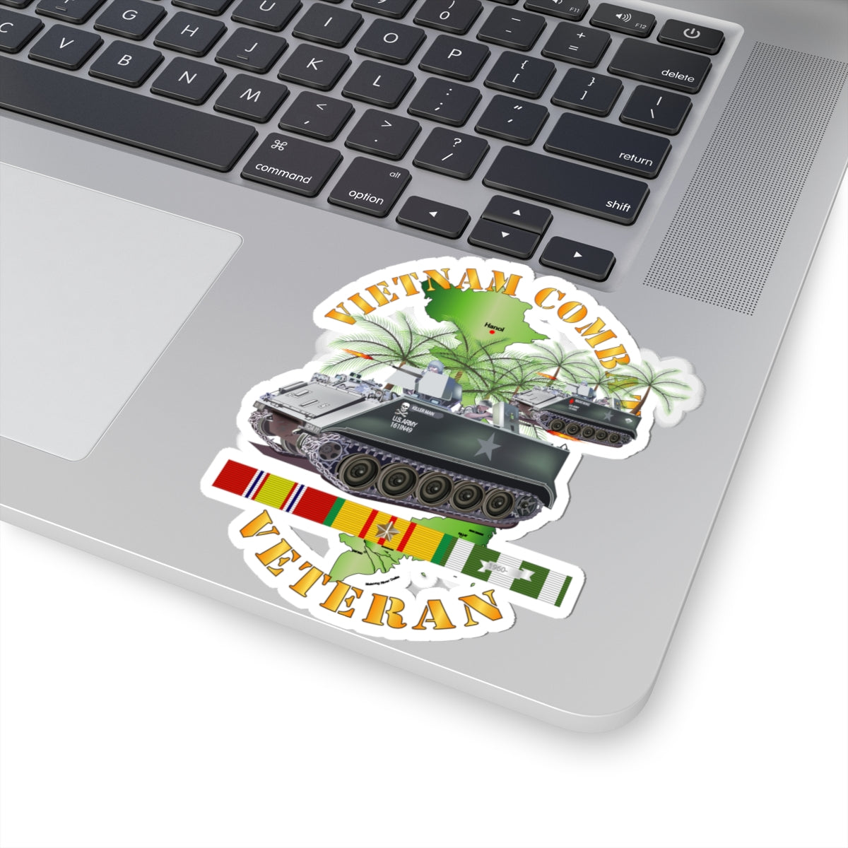 Kiss-Cut Stickers - Vietnam Combat Vet - w APCs
