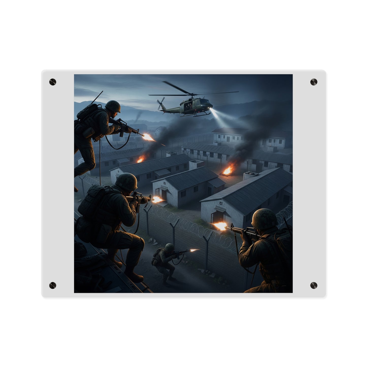 Acrylic Wall Art Panel - Son Tay Rescue during the Vietnam War