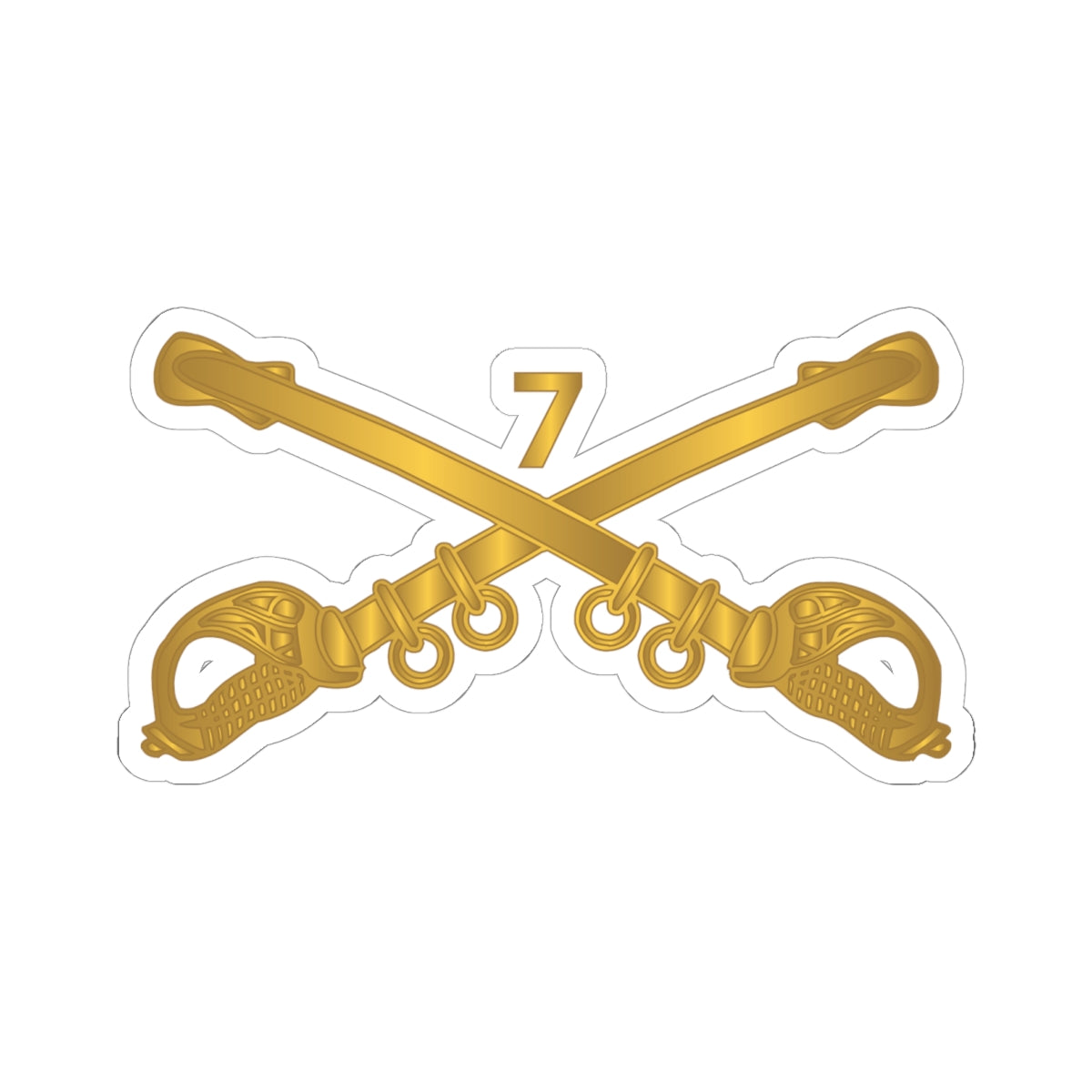 Kiss-Cut Stickers - Army - 7th Cavalry Branch