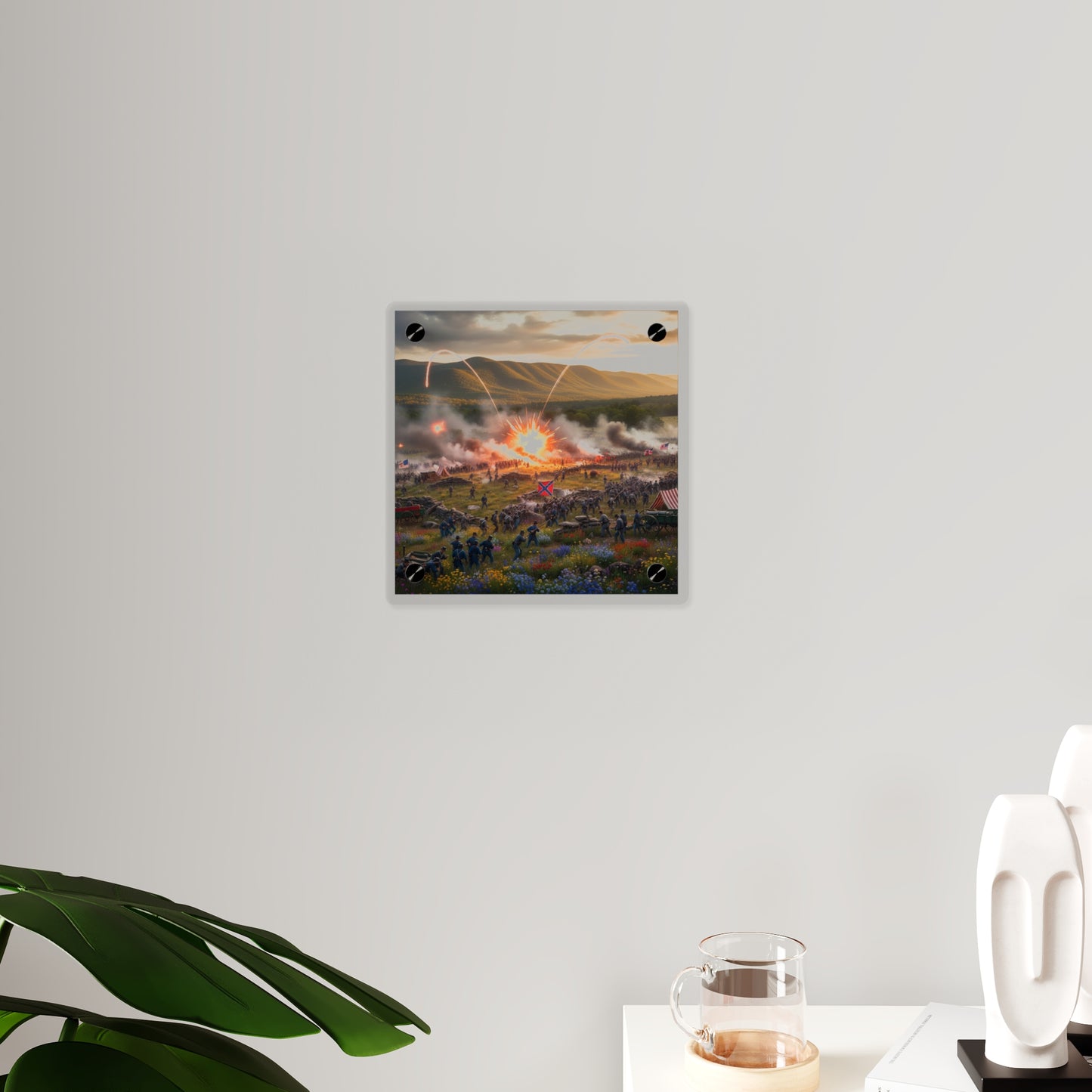 Acrylic Wall Art Panel - US Civil War Battle - Battle of Kennesaw Mountain Georgia