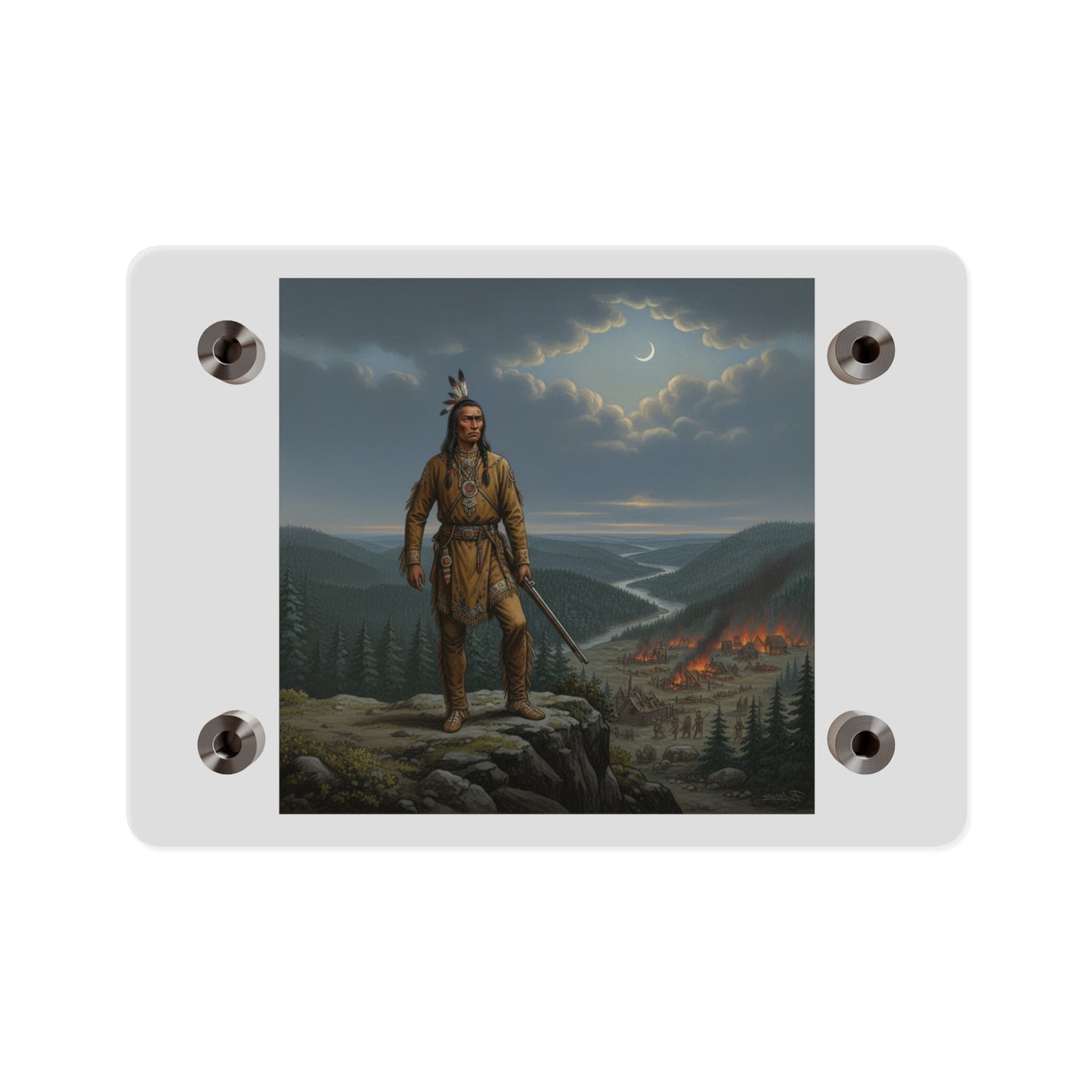 Acrylic Wall Art Panel - The Last Mohican