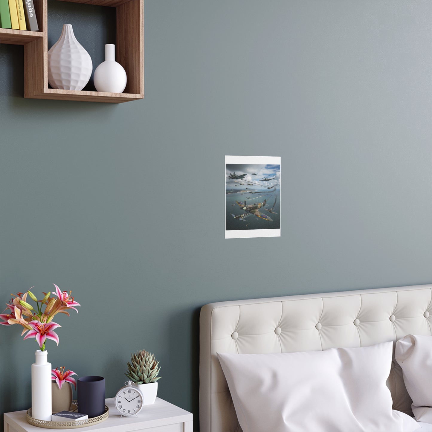Indoor and Outdoor Silk Posters - British and German aircraft during the Battle of Britain