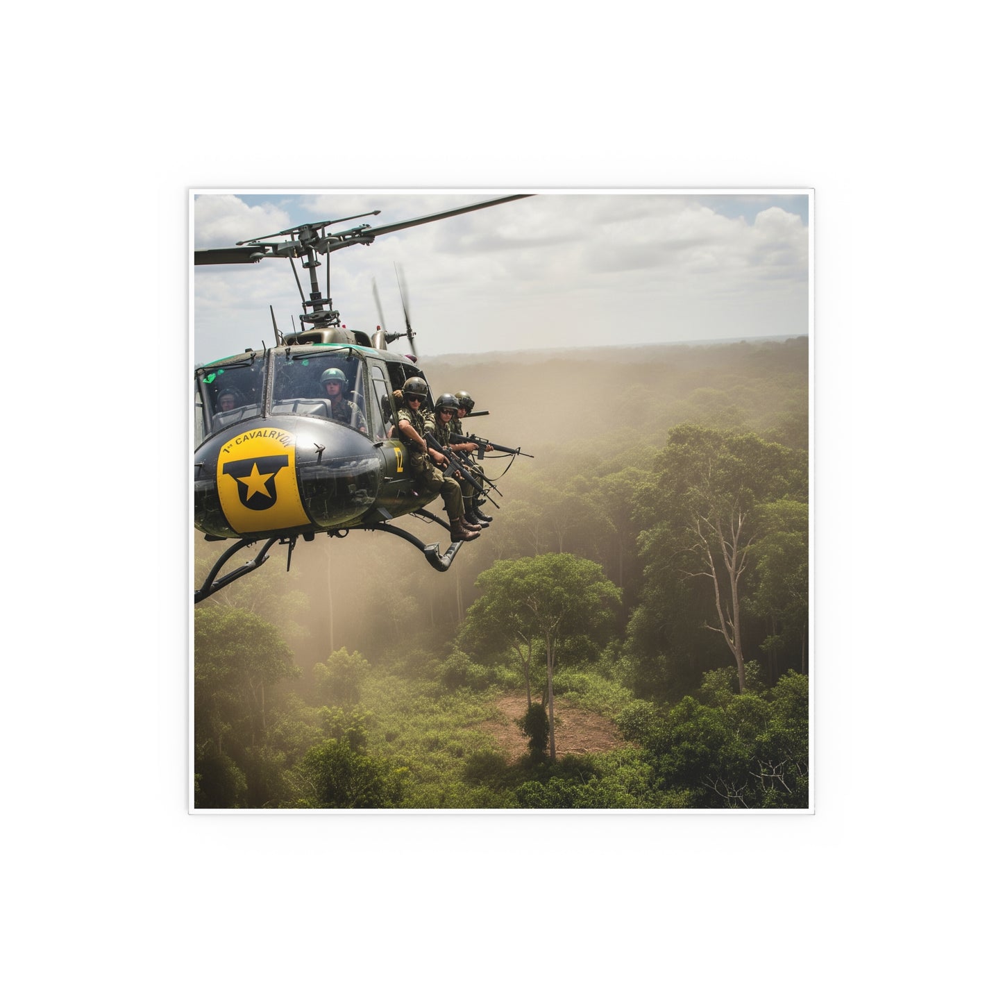 Indoor and Outdoor Silk Posters - 1st Cavalry Division - Air Assault - Vietnam