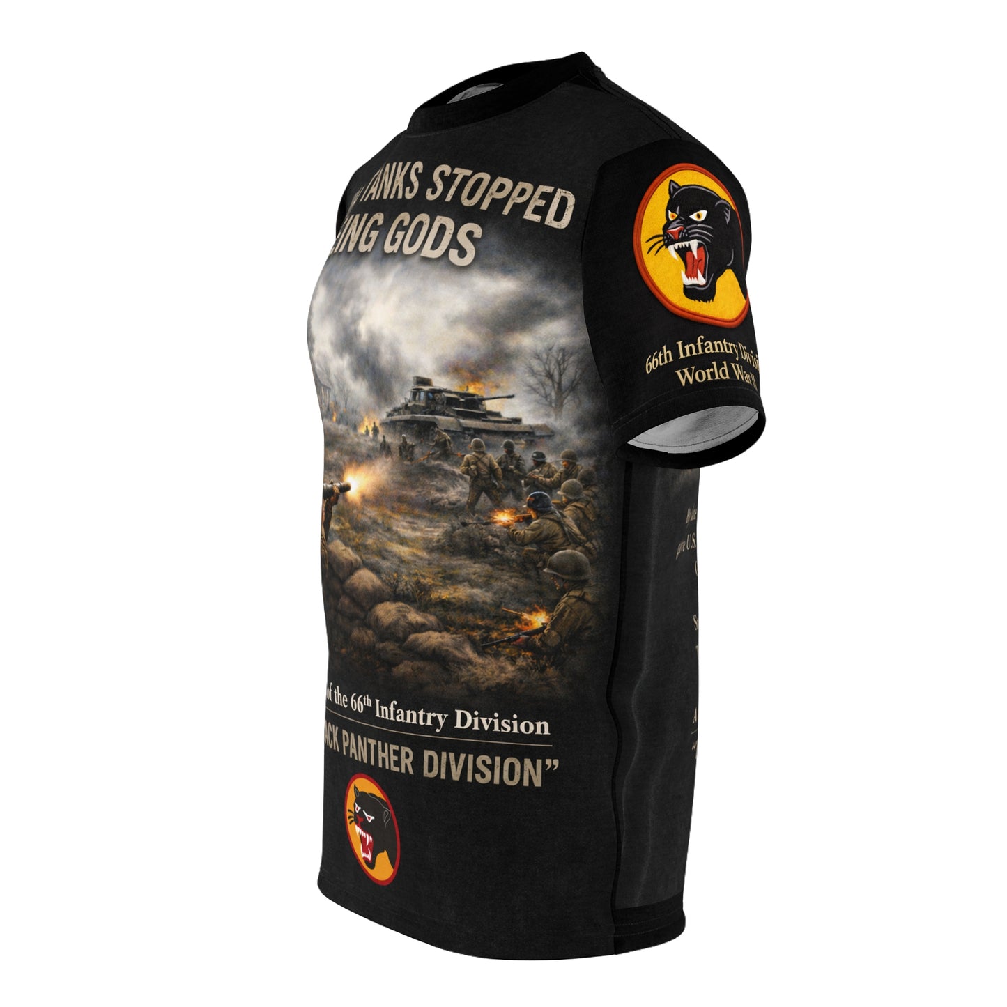 66th Infantry Division "Black Panther" Tribute Tee — Tank Ambush WWII T-Shirt