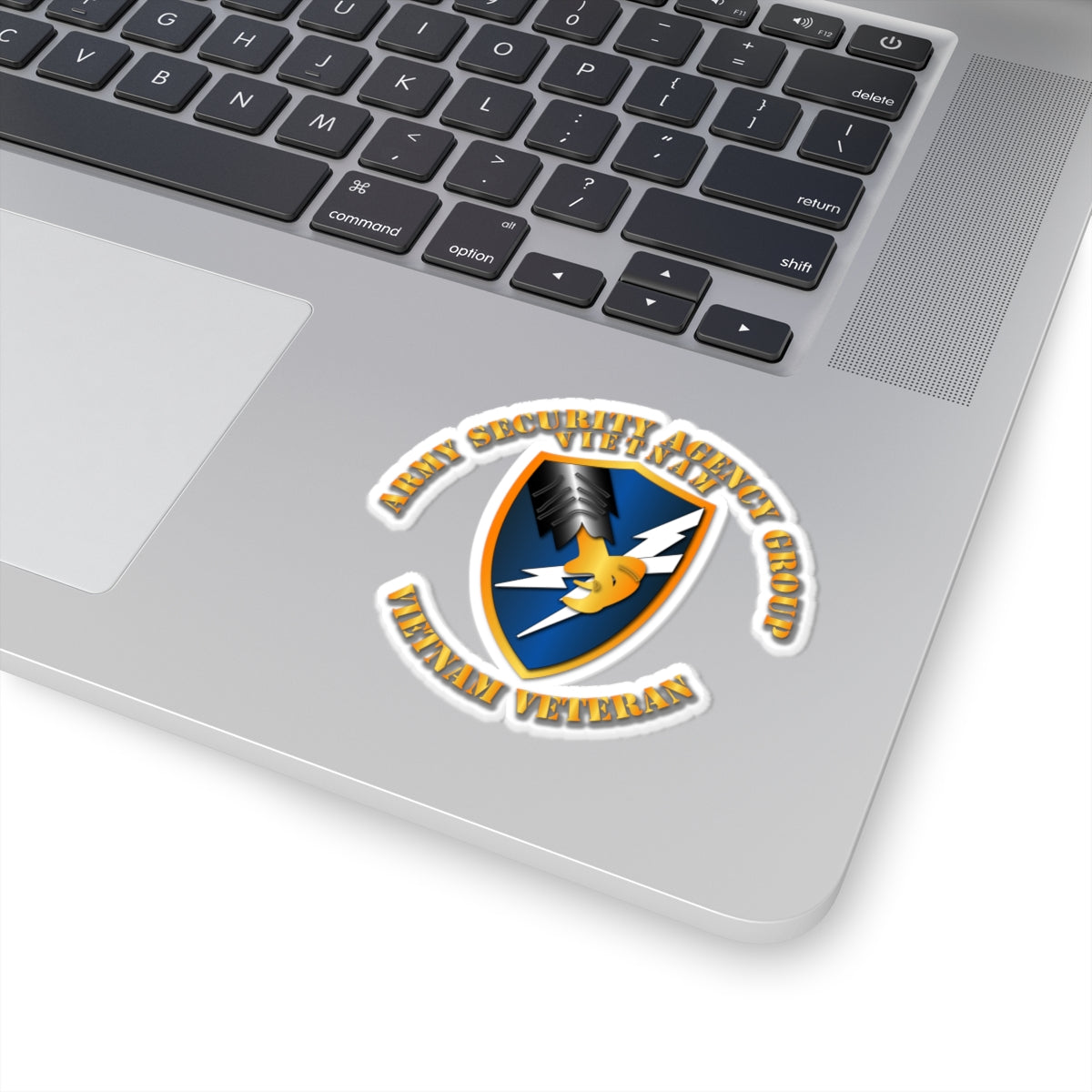Kiss-Cut Stickers - Army Security Agency Group VN Vet w Txt