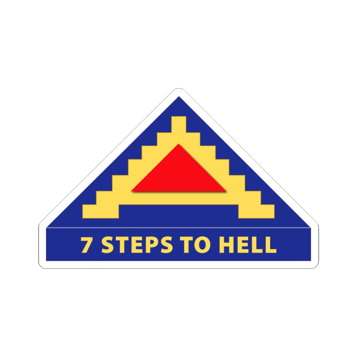 Kiss-Cut Stickers - 7th United States Army w 7 Steps to Hell