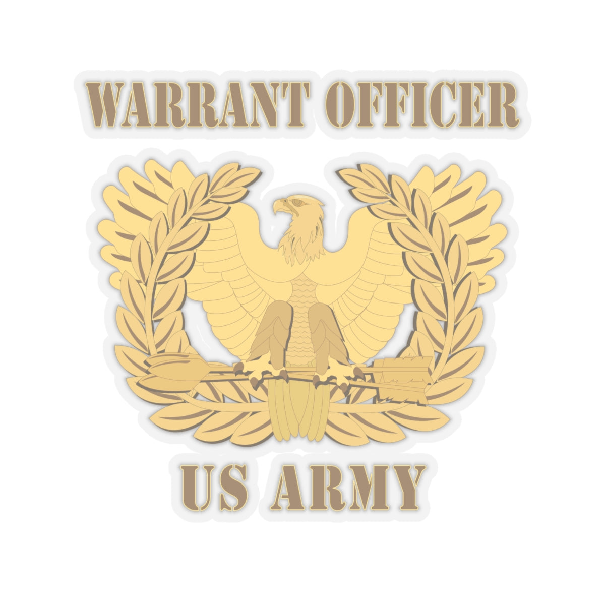 Kiss-Cut Stickers - Emblem - Warrant Officer