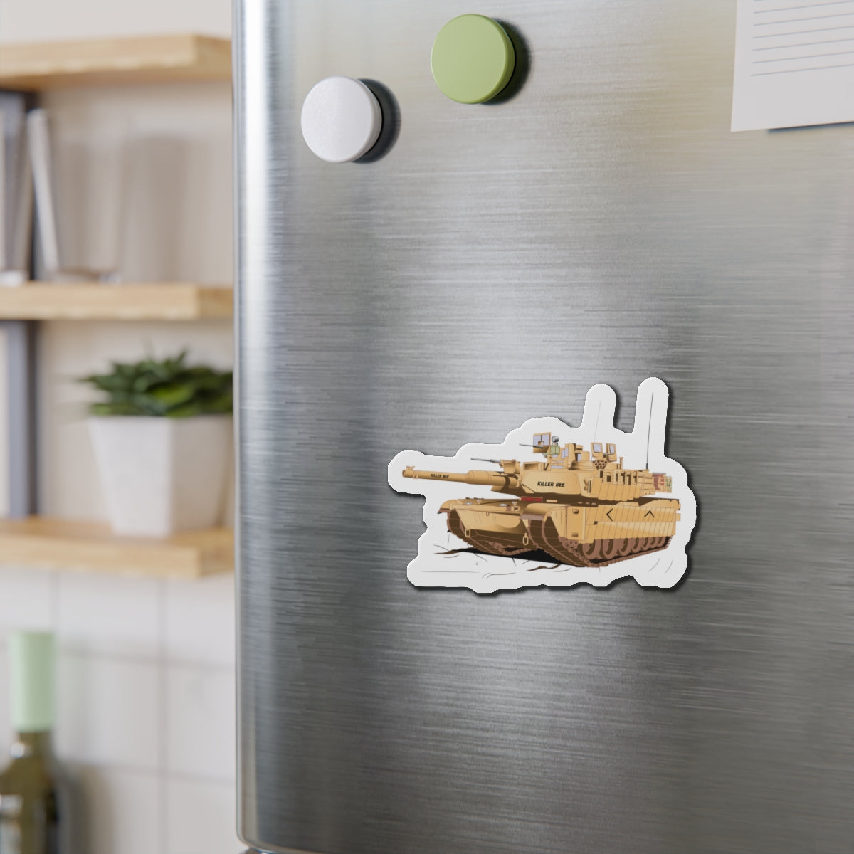 Die-Cut Magnets - M1A1 - Abrams Tank