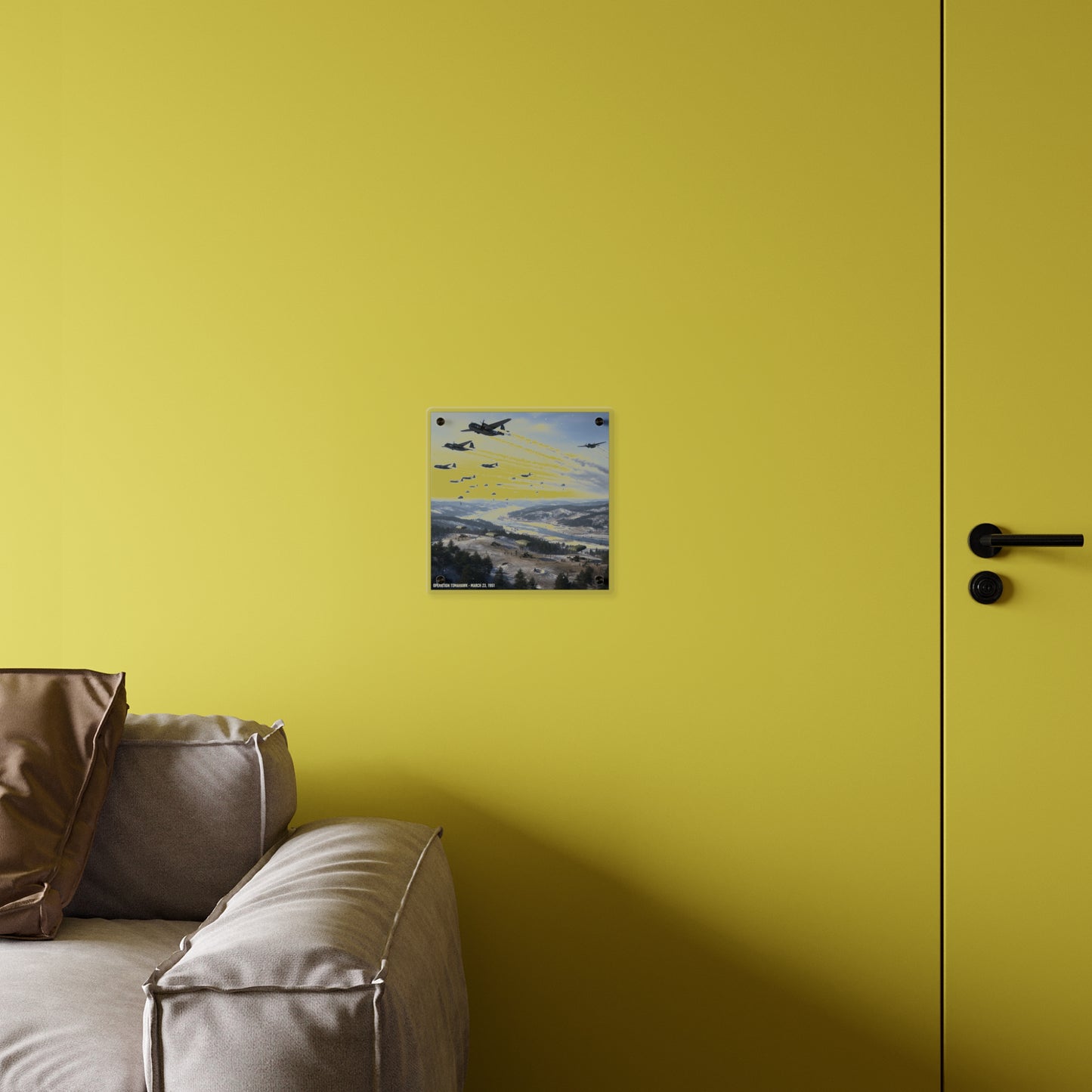 Acrylic Wall Art Panel - Operation Tomahawk - 187th Regimental Combat Team