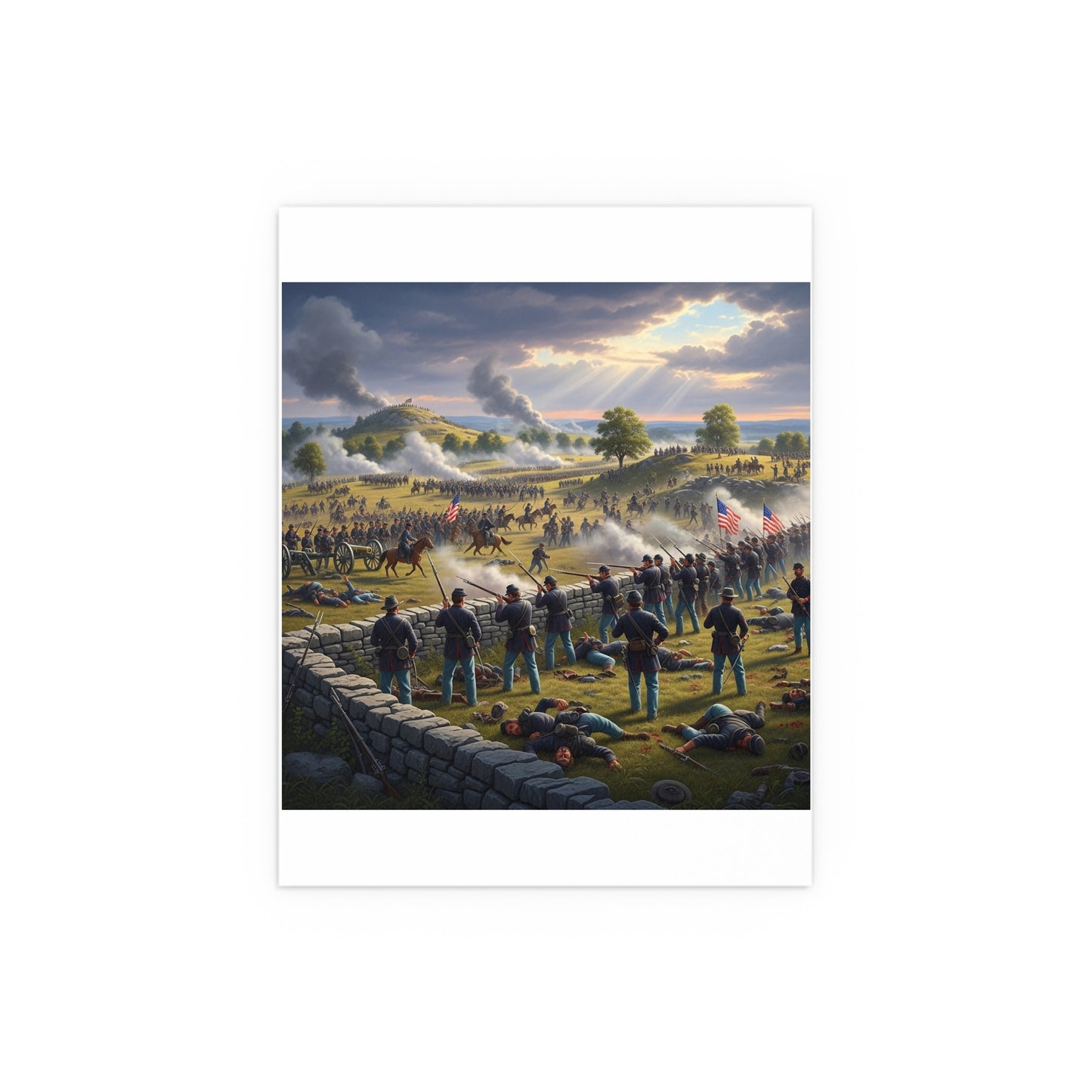 Indoor and Outdoor Silk Posters - Battle of Gettysburg