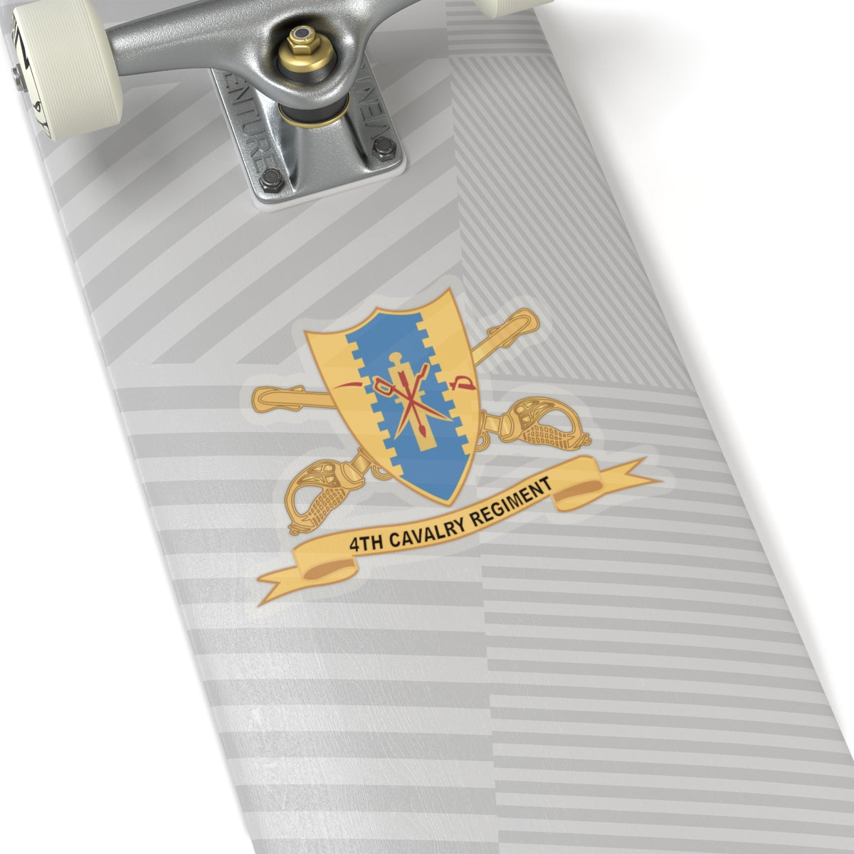 Kiss-Cut Stickers - 4th Cavalry Regiment w Br - Ribbon