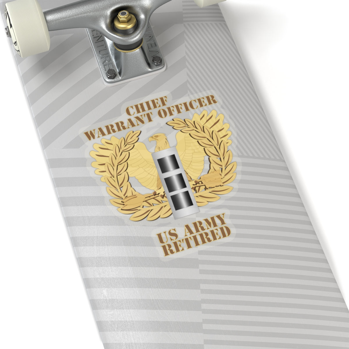 Kiss-Cut Stickers - Emblem - Warrant Officer - CW3 - Retired X 300