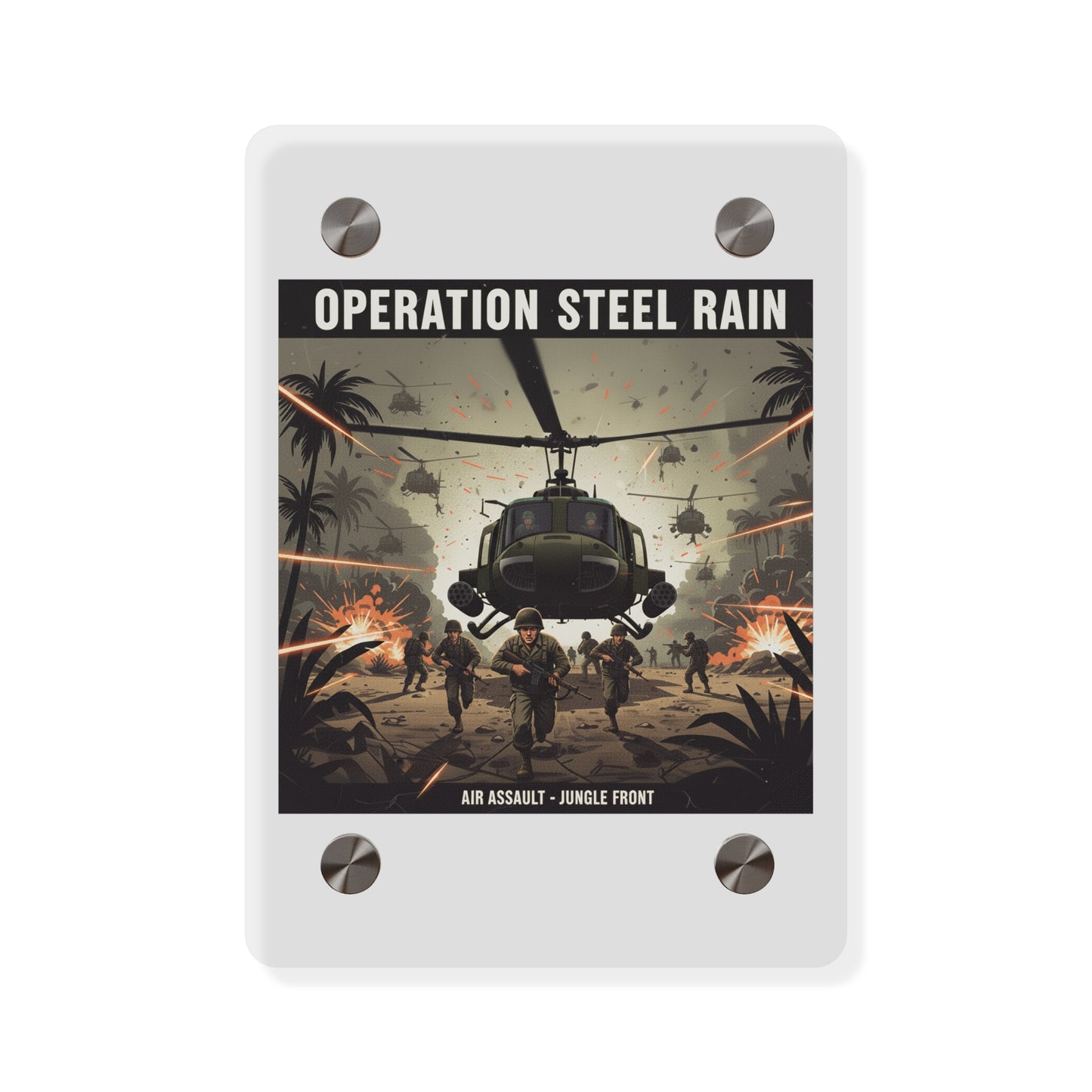 Acrylic Wall Art Panel - Air Assault - Vietnam - Operation Steel Rain