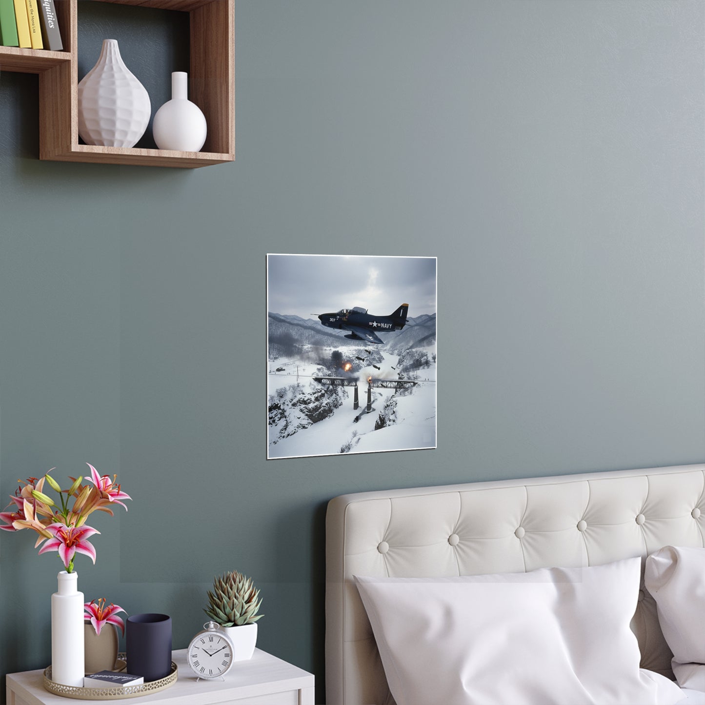 Indoor and Outdoor Silk Posters - Attack at Majon-ni and Samdong-ni during Korean War