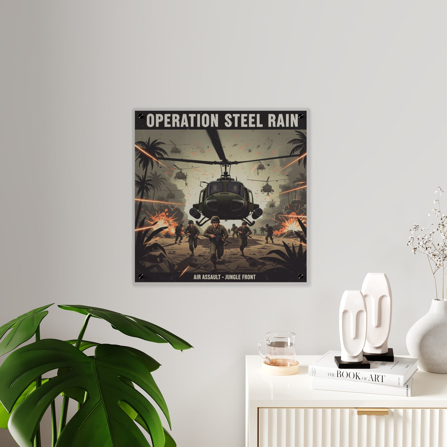 Acrylic Wall Art Panel - Air Assault - Vietnam - Operation Steel Rain
